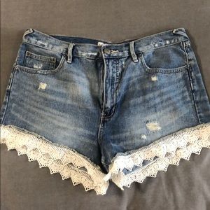 Free People distressed shorts
